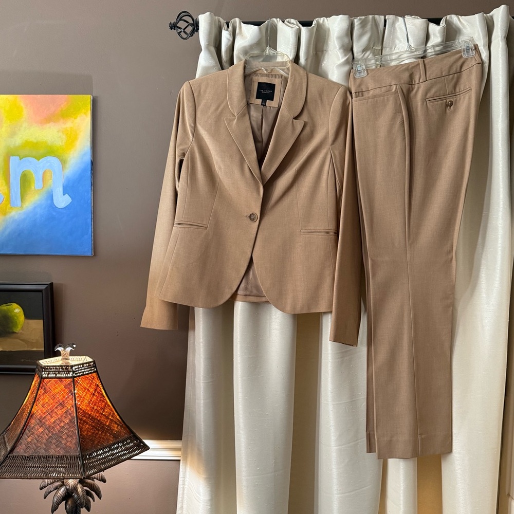 The Limited Beige Blazer (size 10) and Pants (size 8)